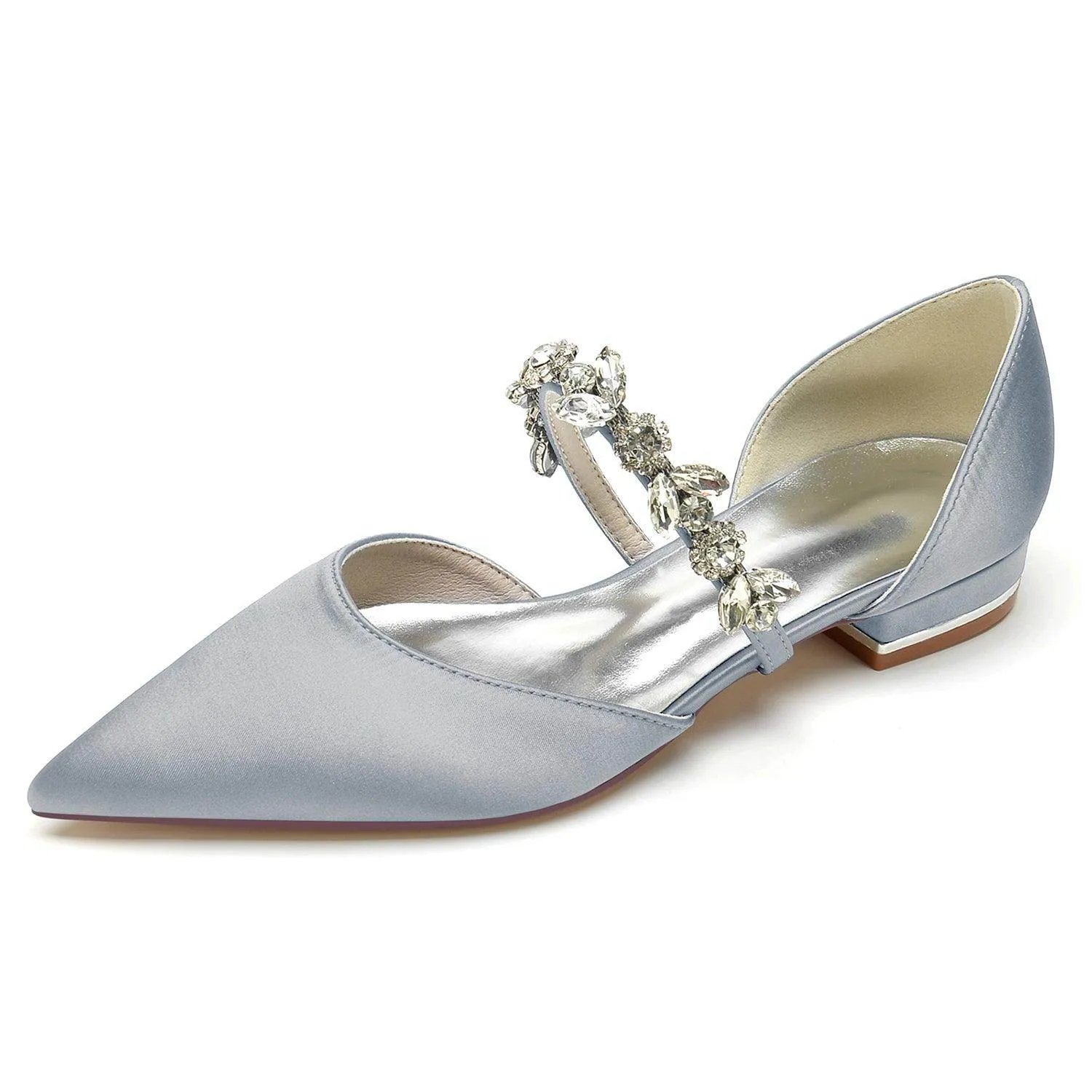 Flat Heel 2.5cm Silk-Like Shoes CK0363
