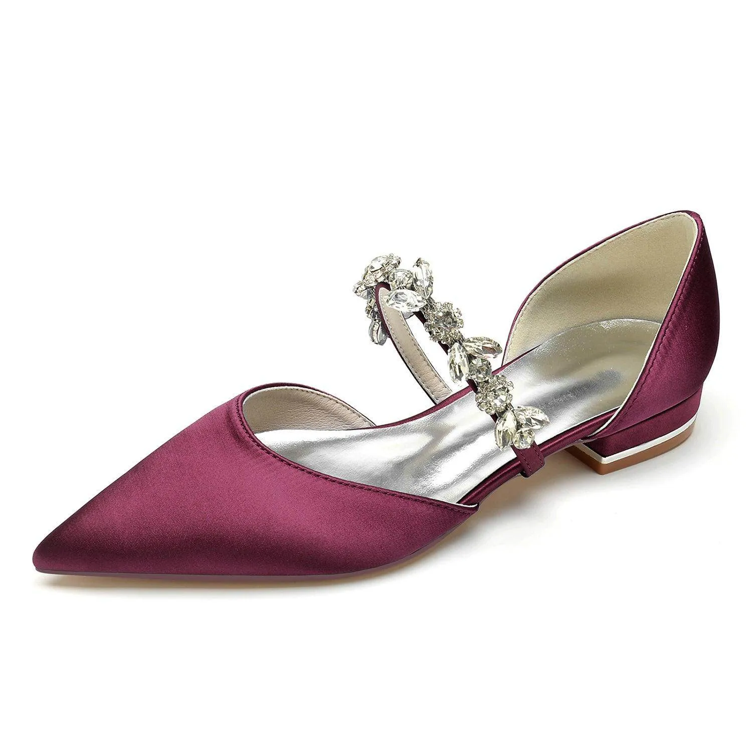 Flat Heel 2.5cm Silk-Like Shoes CK0363