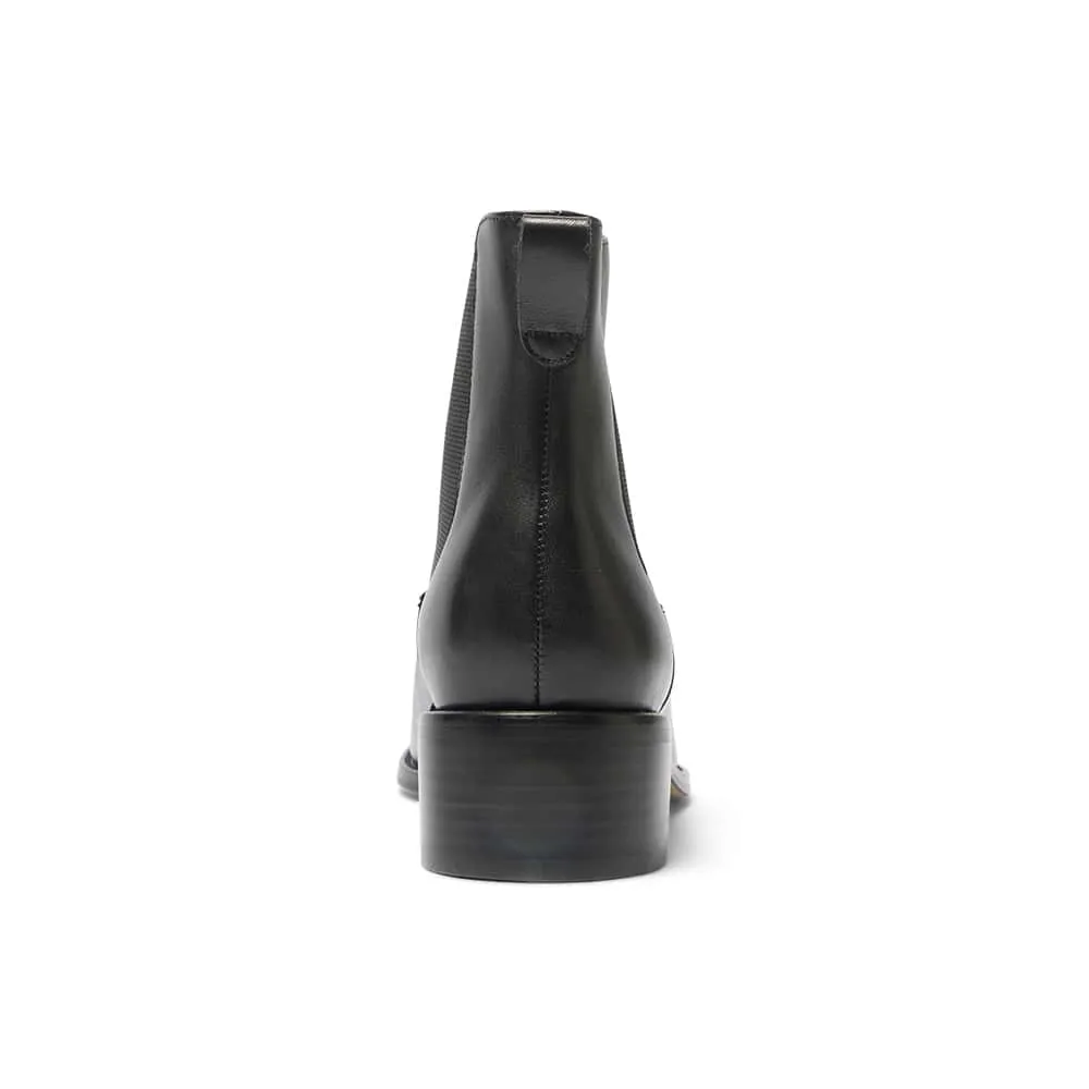 Forbes Boot in Black Leather