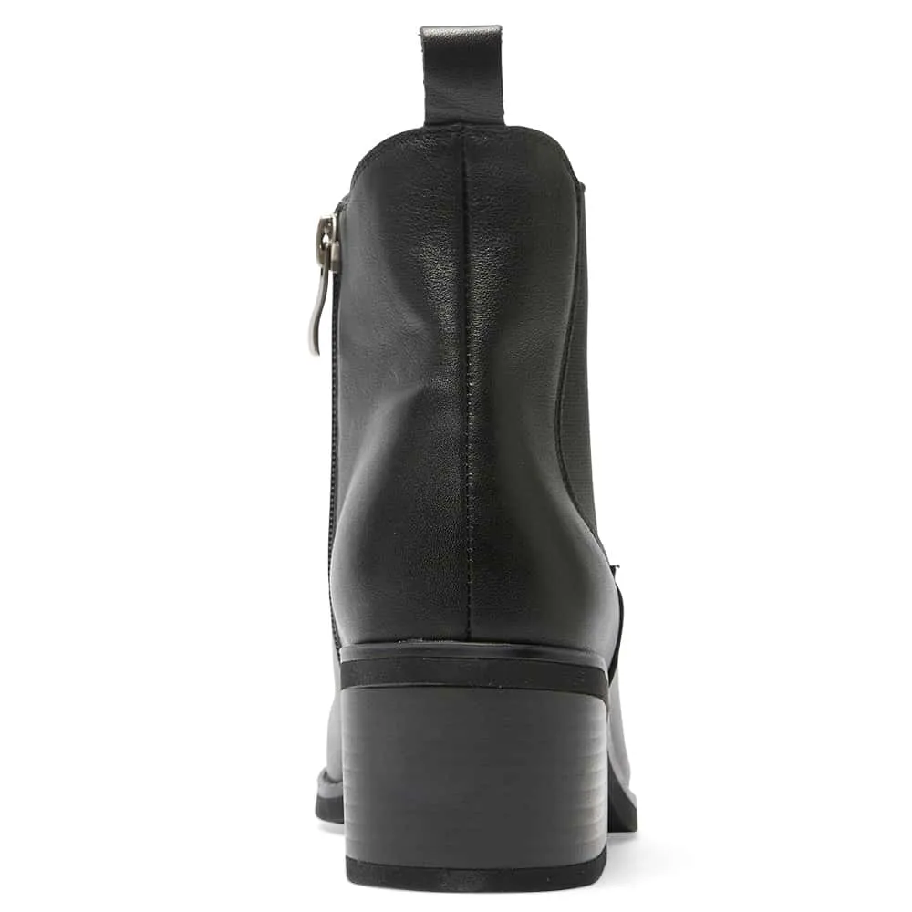 Franklin Boot in Black Leather