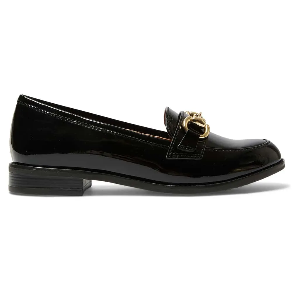 Gala Loafer in Black Patent