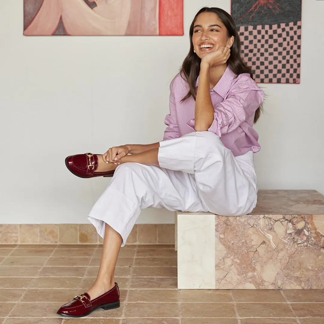 Gala Loafer in Wine Patent