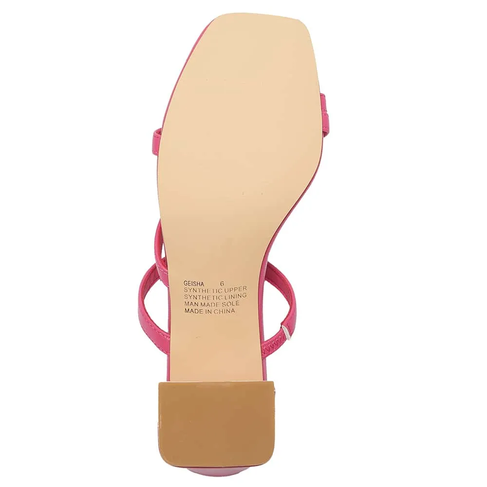 Geisha Heel in Pink Smooth