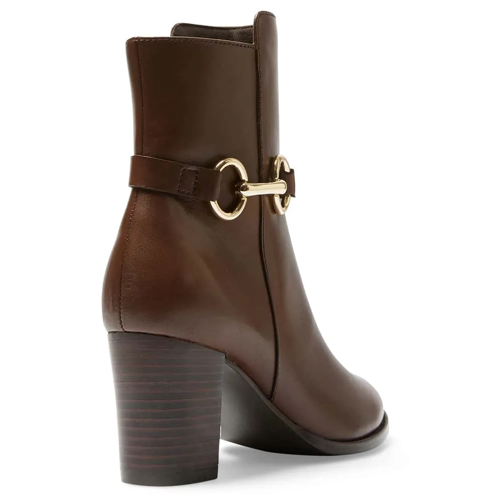 Gemini Boot in Brown Leather