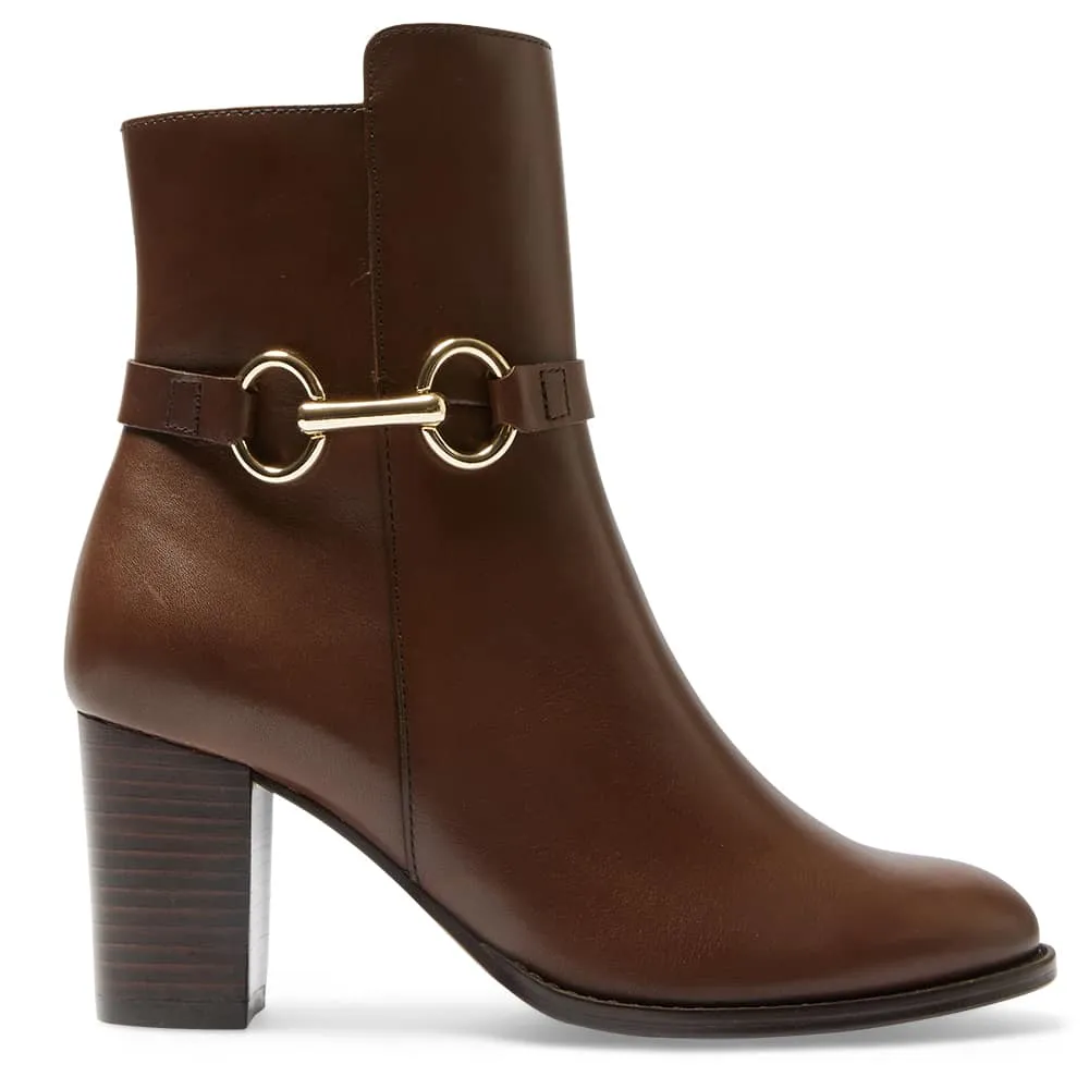 Gemini Boot in Brown Leather