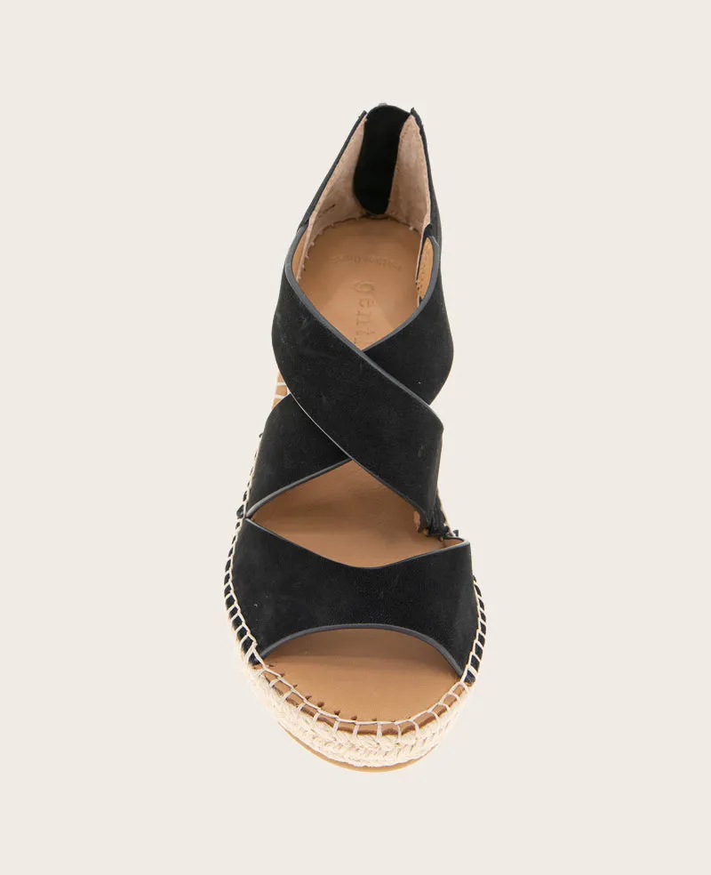 GENTLE SOULS - Corinne Nubuck Espadrille Wedge