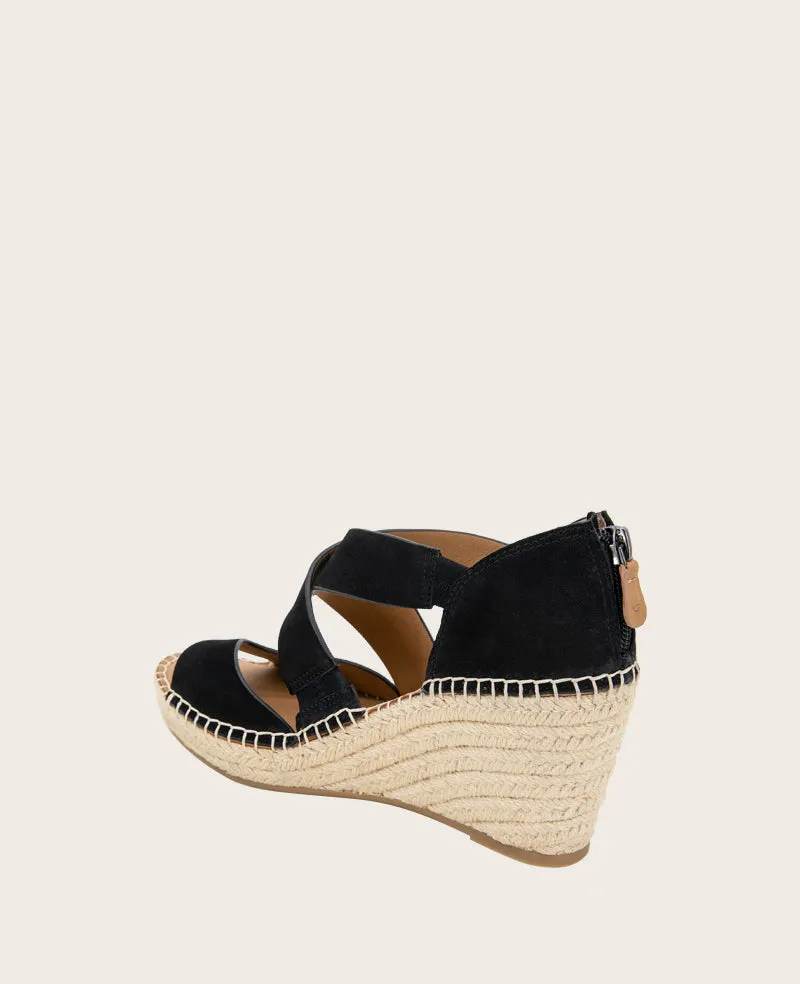 GENTLE SOULS - Corinne Nubuck Espadrille Wedge