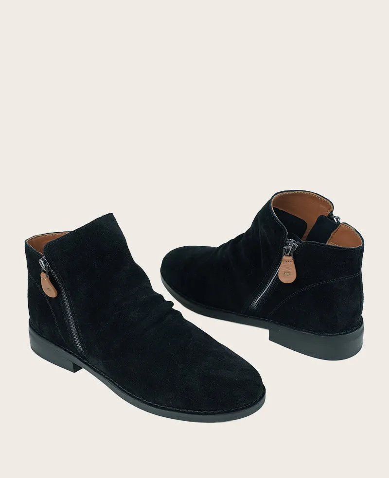GENTLE SOULS - Emma Suede Double Zip Bootie