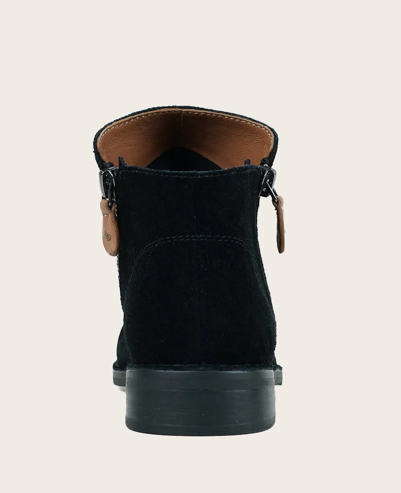 GENTLE SOULS - Emma Suede Double Zip Bootie