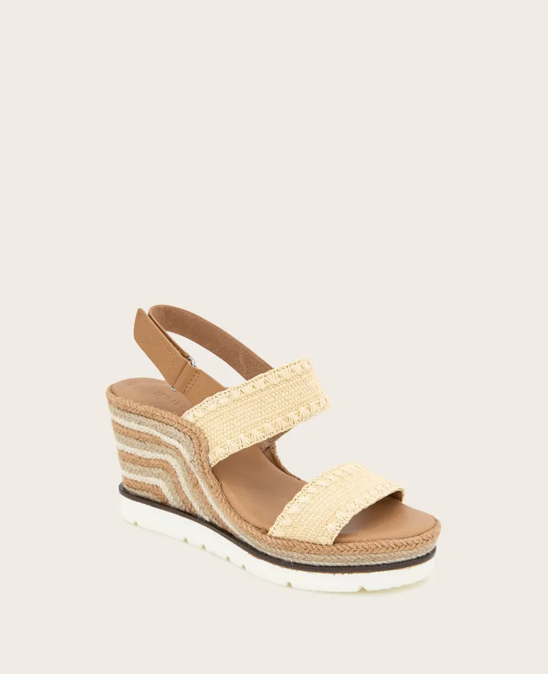 GENTLE SOULS - Evora Textile Espadrille Wedge