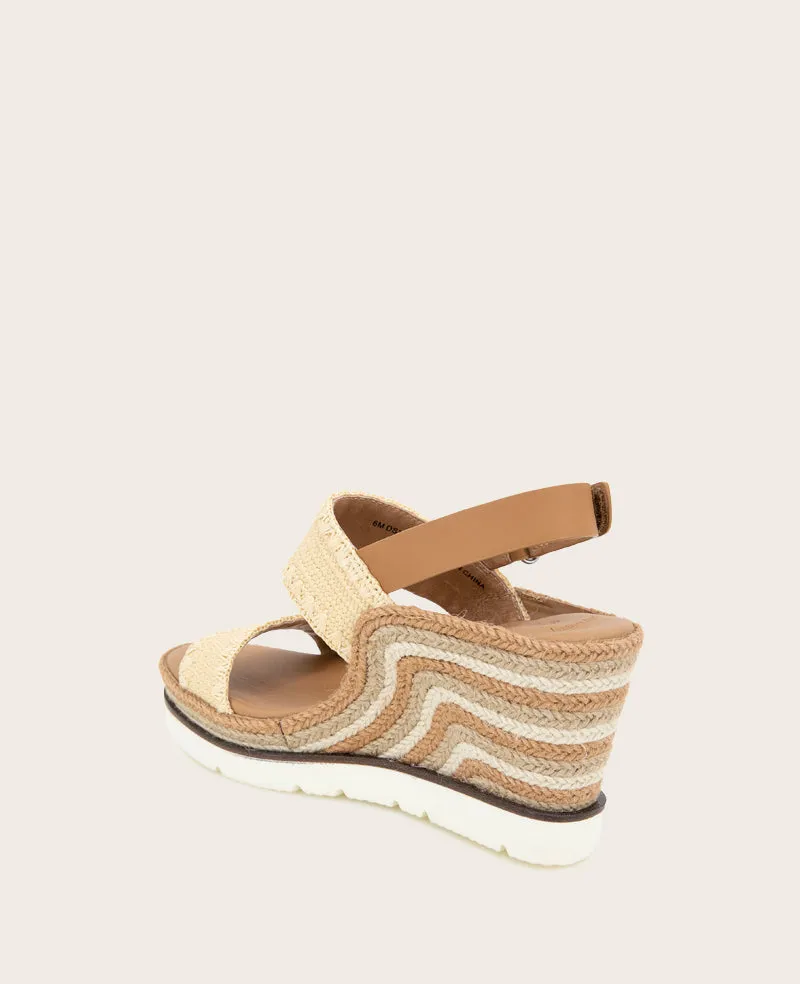 GENTLE SOULS - Evora Textile Espadrille Wedge