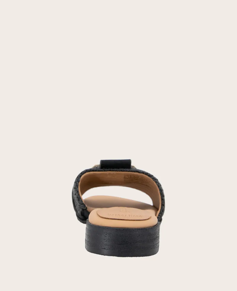 GENTLE SOULS - Hudson Raffia Slip On Sandal