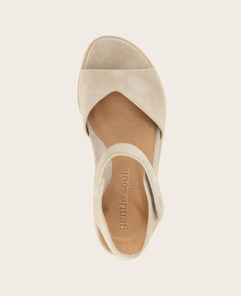GENTLE SOULS - Jalleen Suede Ankle Strap Wedge