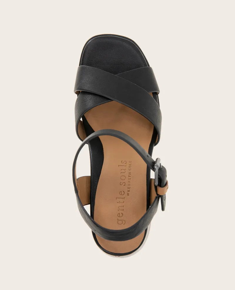 GENTLE SOULS - Rimini Leather X Heel Sandal