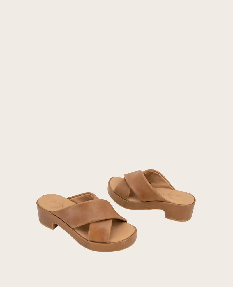 GENTLE SOULS - River Leather X Band Platform Sandal