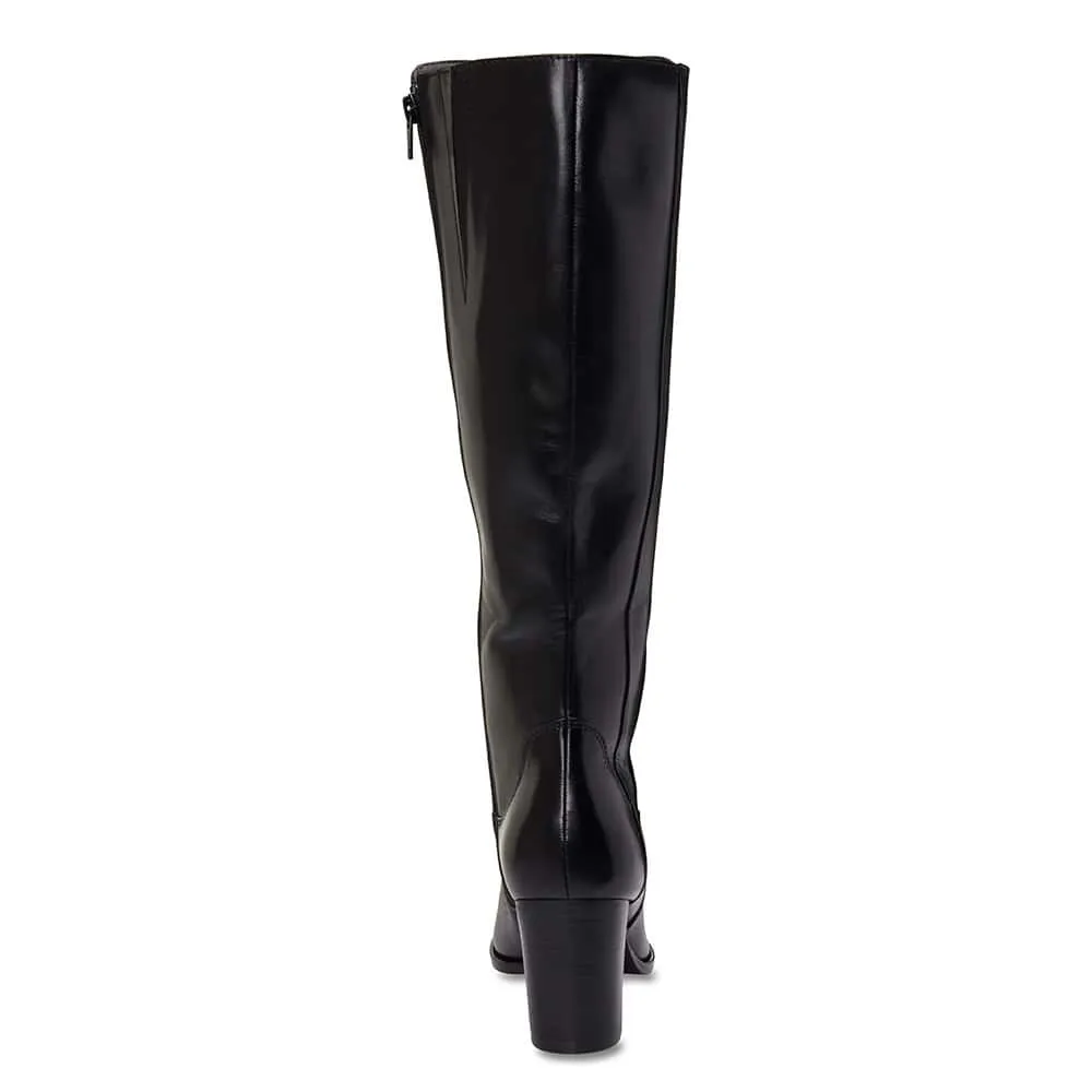 Germaine Boot in Black Leather