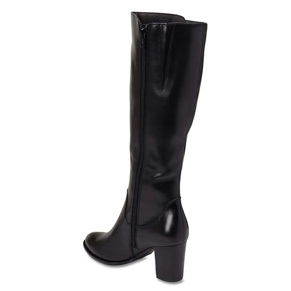 Germaine Boot in Black Leather