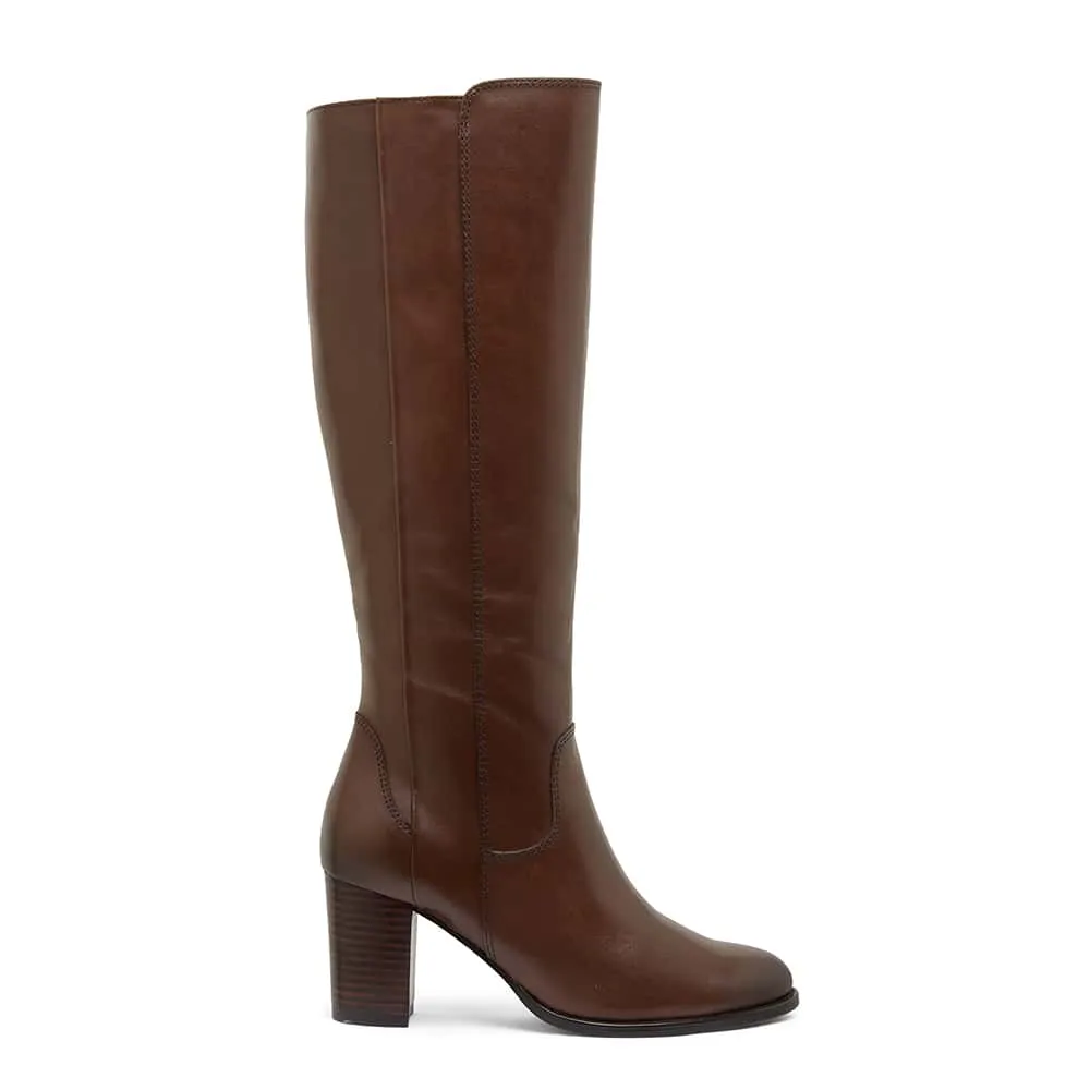 Germaine Boot in Brown Leather