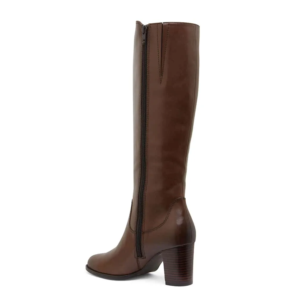 Germaine Boot in Brown Leather