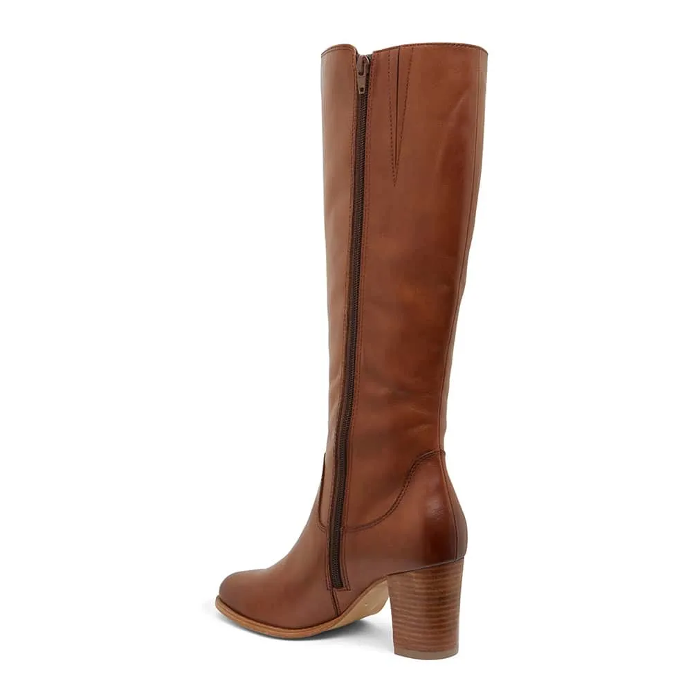 Germaine Boot in Mid Brown Leather