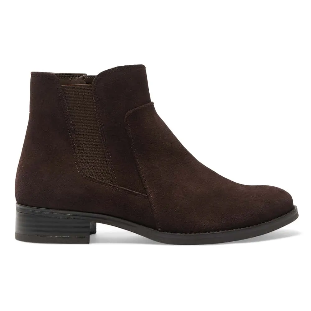 Glasgow Boot in Chocolate Suede Suede
