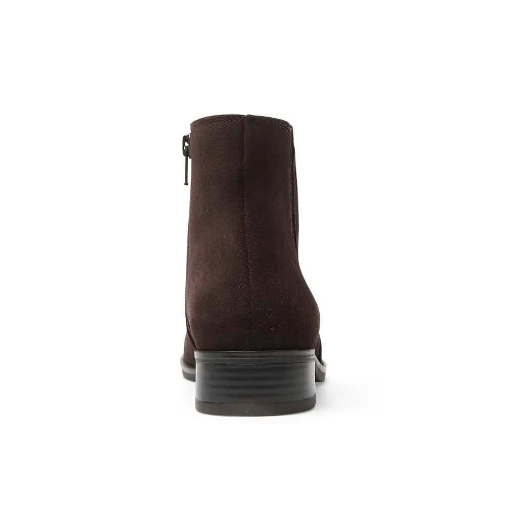 Glasgow Boot in Chocolate Suede Suede