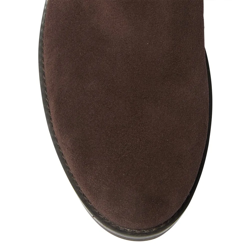Glasgow Boot in Chocolate Suede Suede