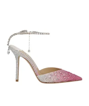 Glitter Ankle Strap Pointy Stiletto heel Sandals 772939443259
