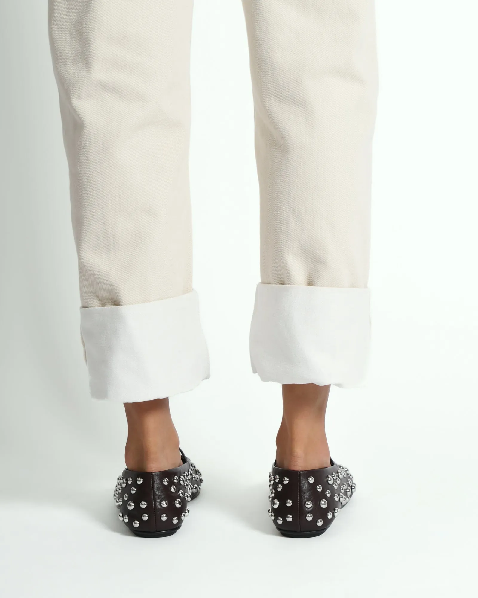 GOLDIE CASUAL FLATS MERLOT LEATHER