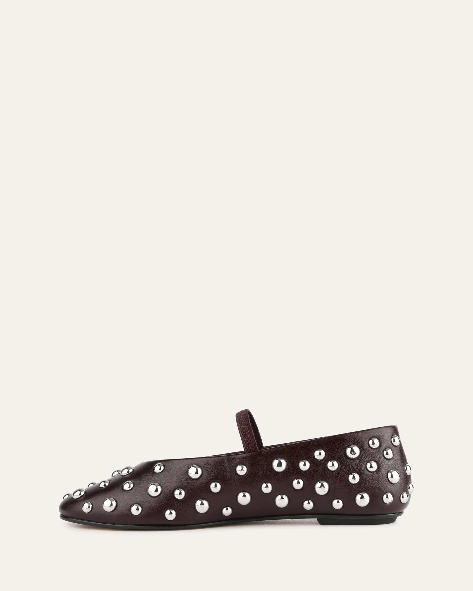 GOLDIE CASUAL FLATS MERLOT LEATHER