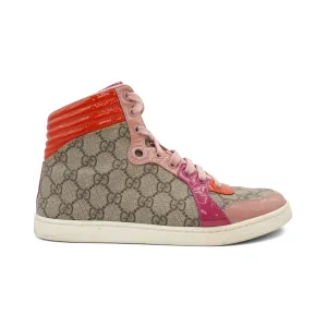 Gucci 'GG Supreme' High-Top Sneakers - Women's 38