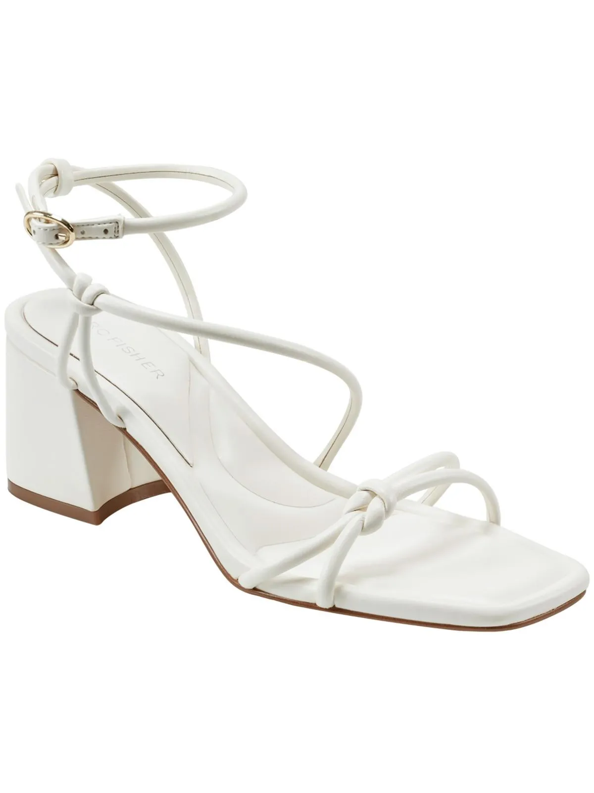 Gurion Womens Faux Leather Strappy Slingback Sandals