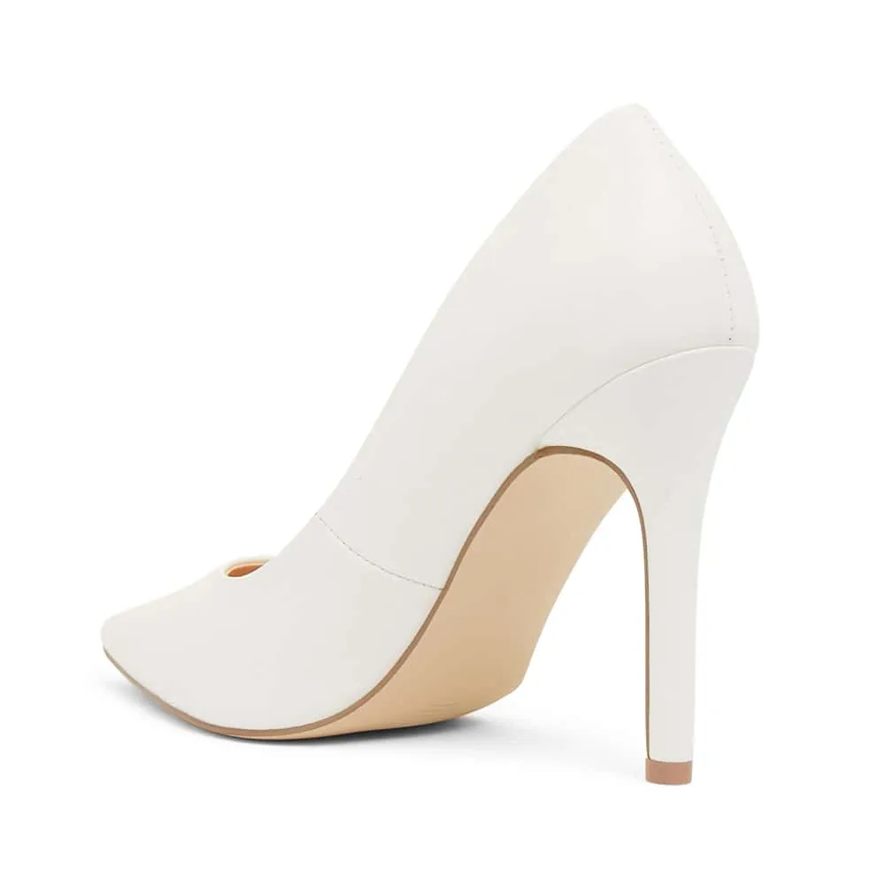 Harbour Heel in White Smooth