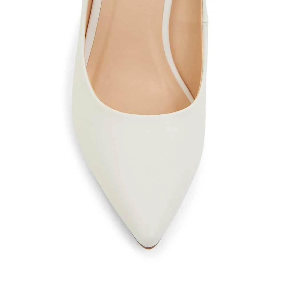 Harbour Heel in White Smooth