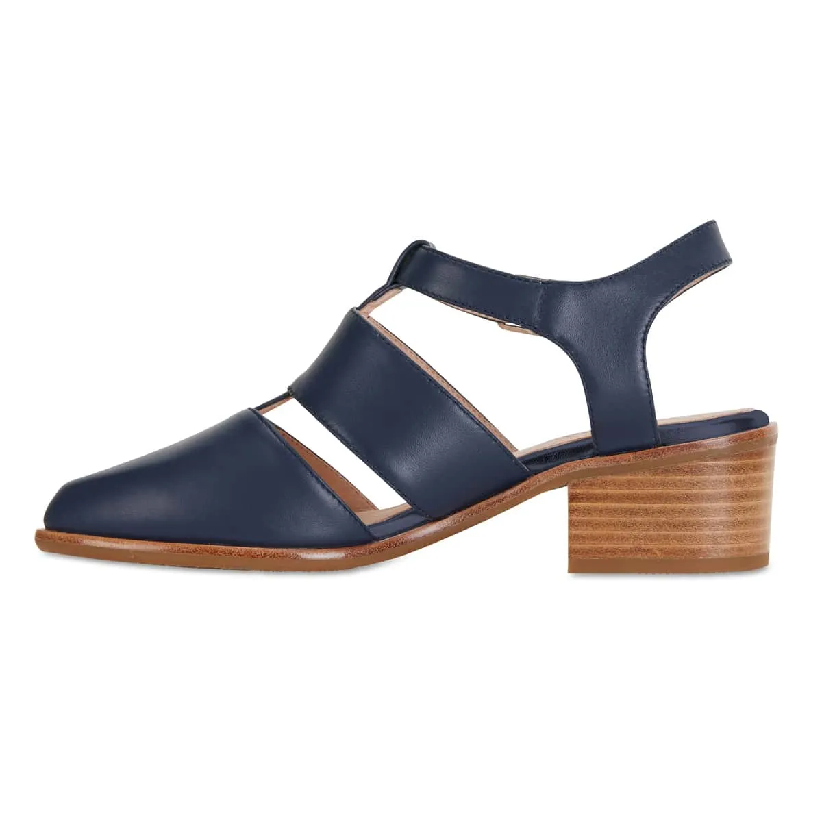 Hart Heel in Navy Leather