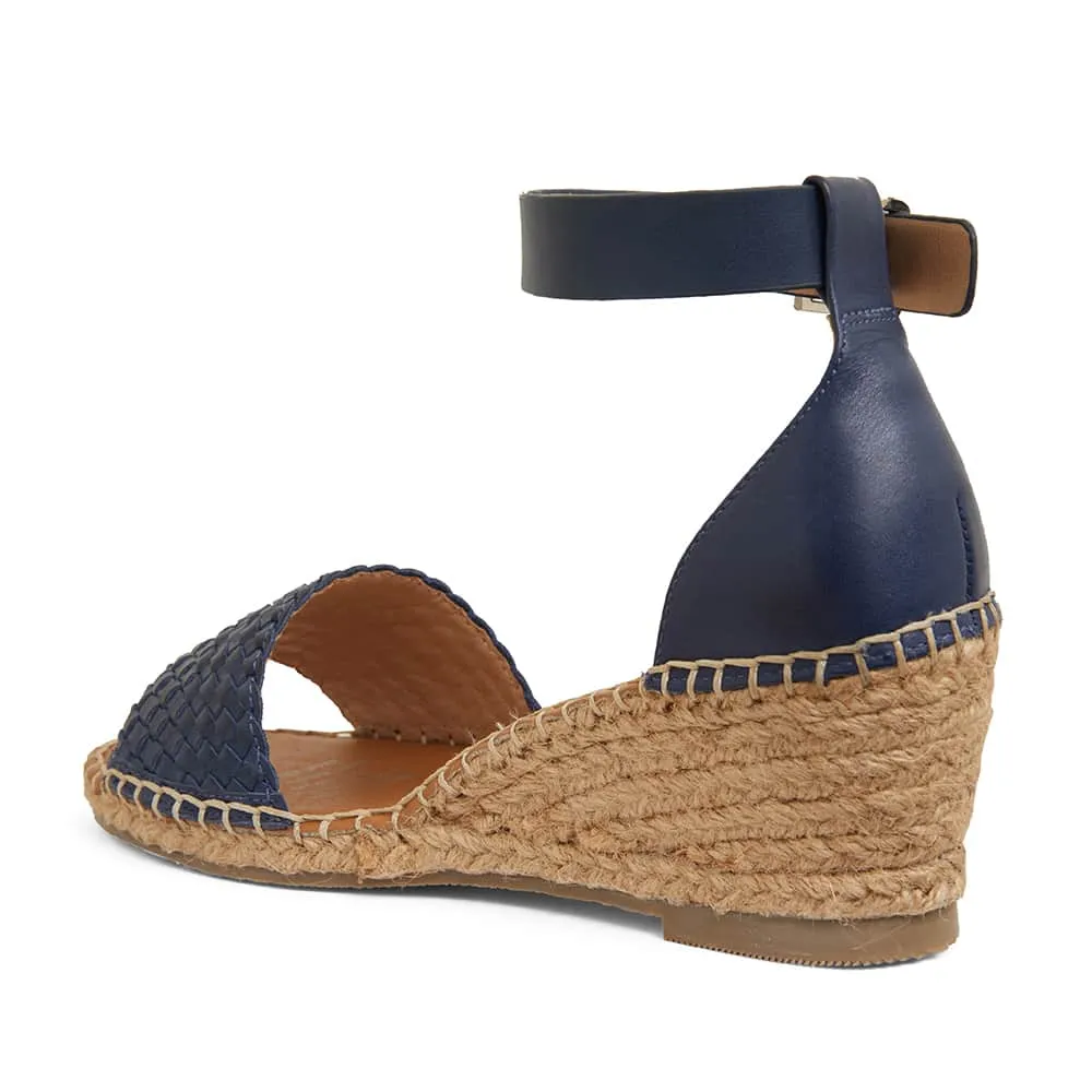 Havanna Espadrille in Navy Weave