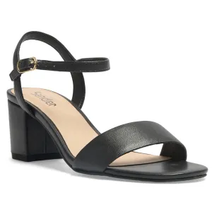 Heather Heel in Black Leather
