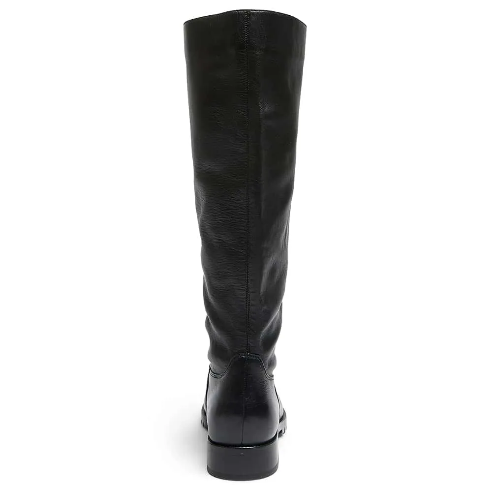 Hudson Boot in Black Leather