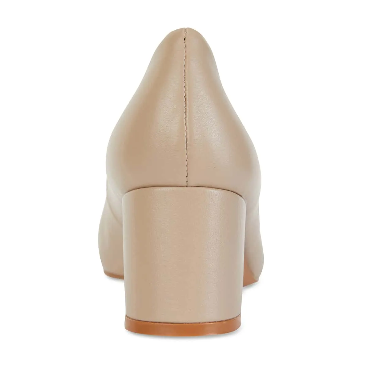Idol Heel in Nude Leather