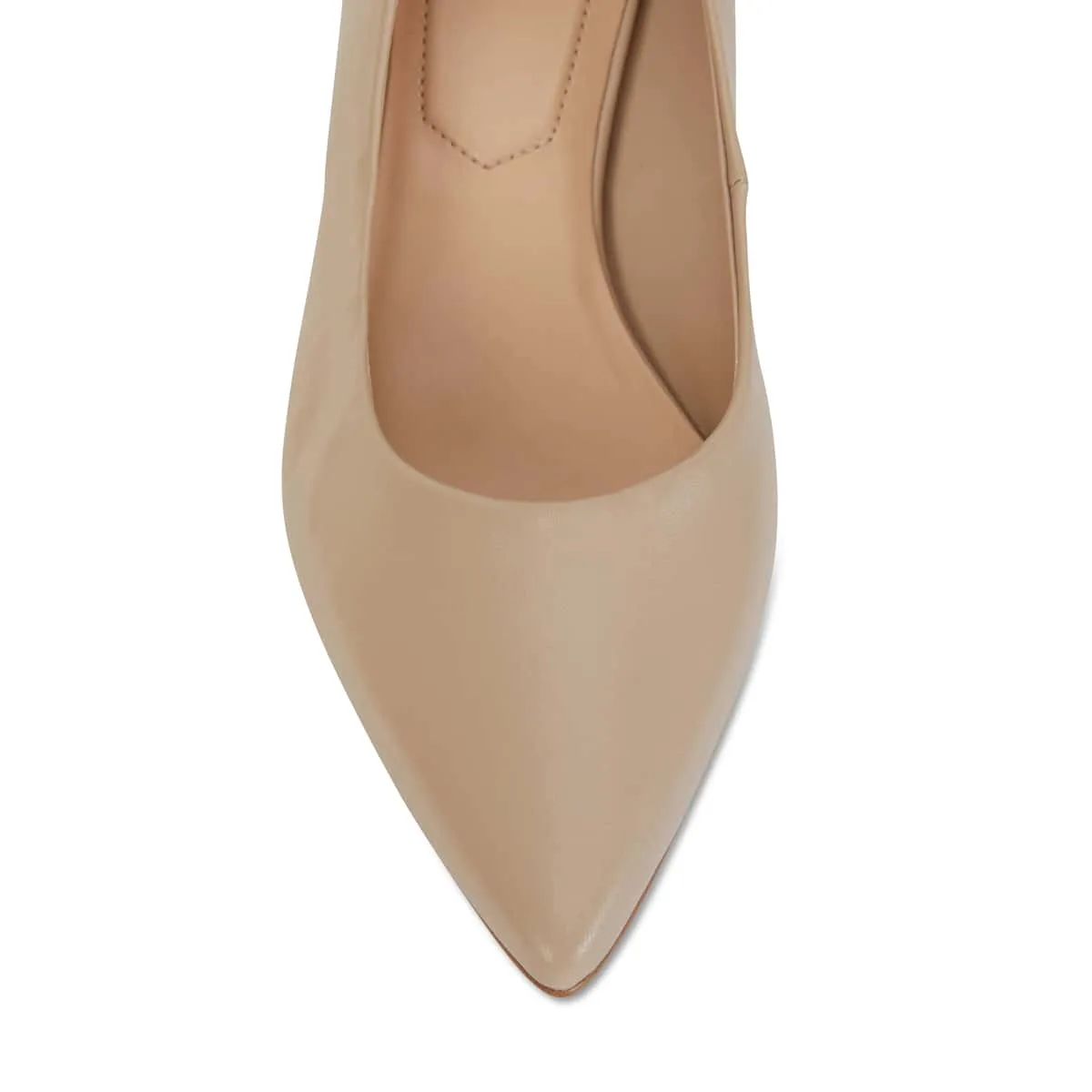 Idol Heel in Nude Leather