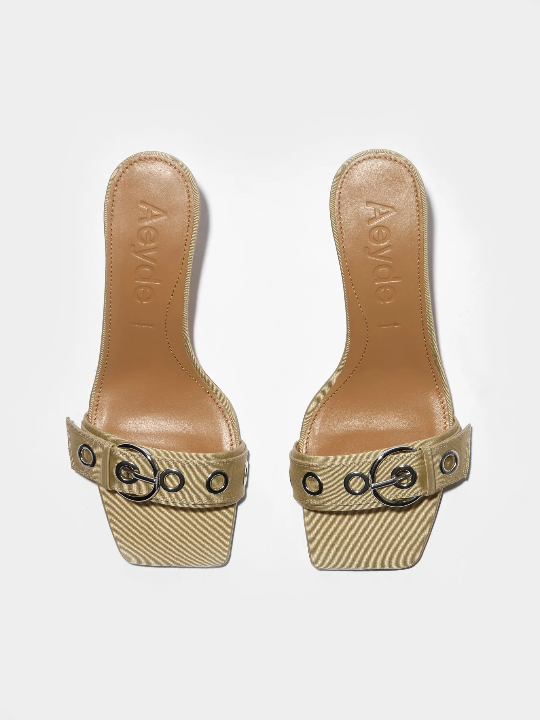 Ilvy Eyelet Grosgrain Mules