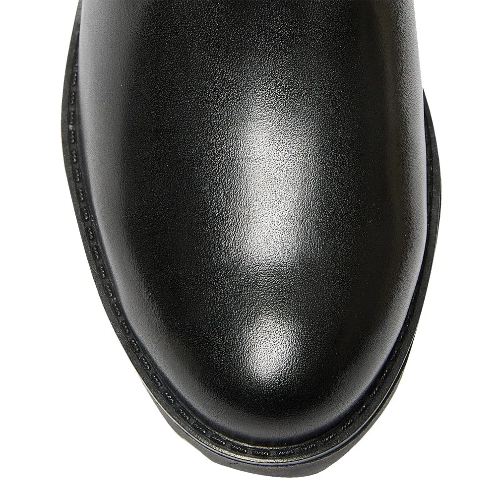 Inferno Boot in Black Leather