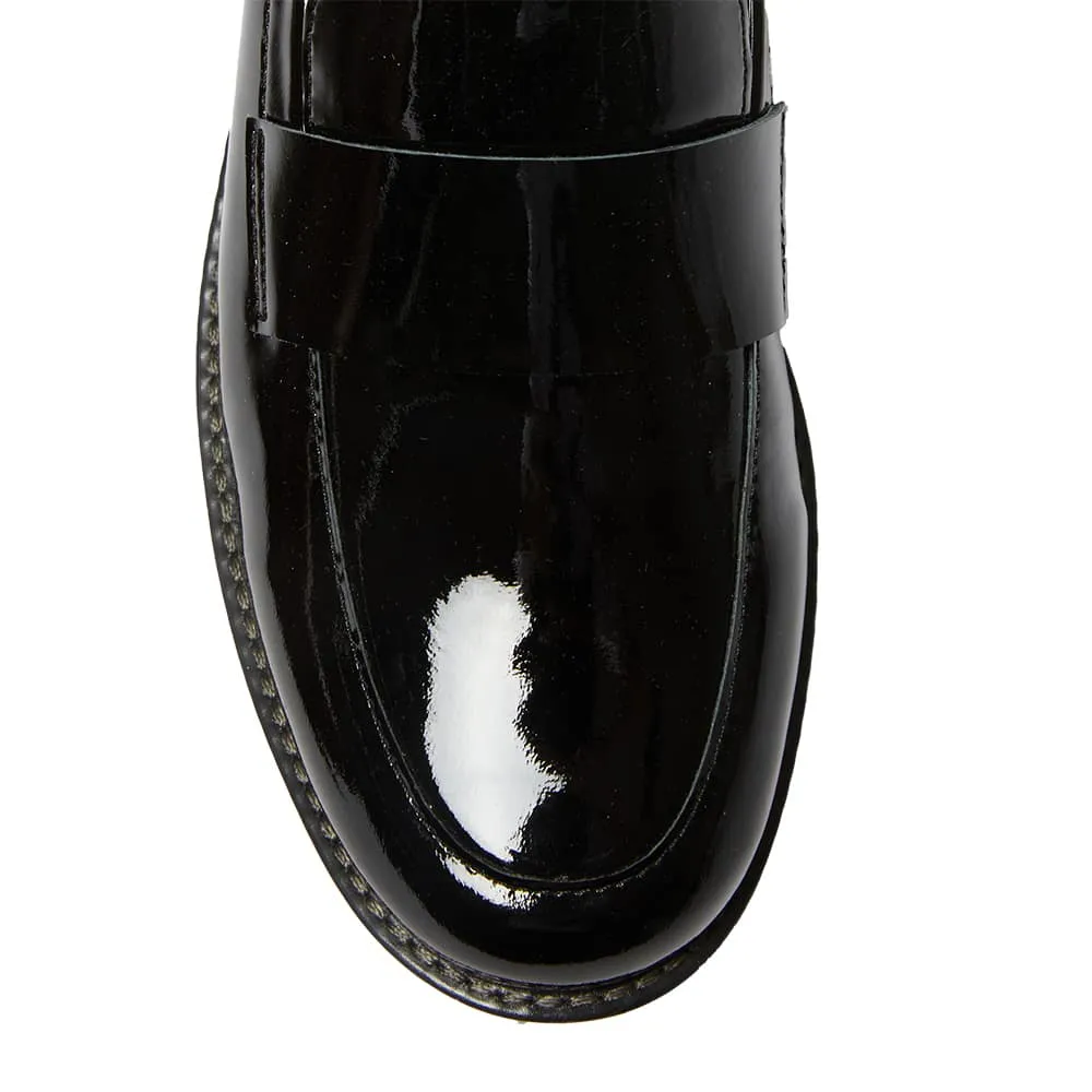 Infinity Loafer in Black Patent
