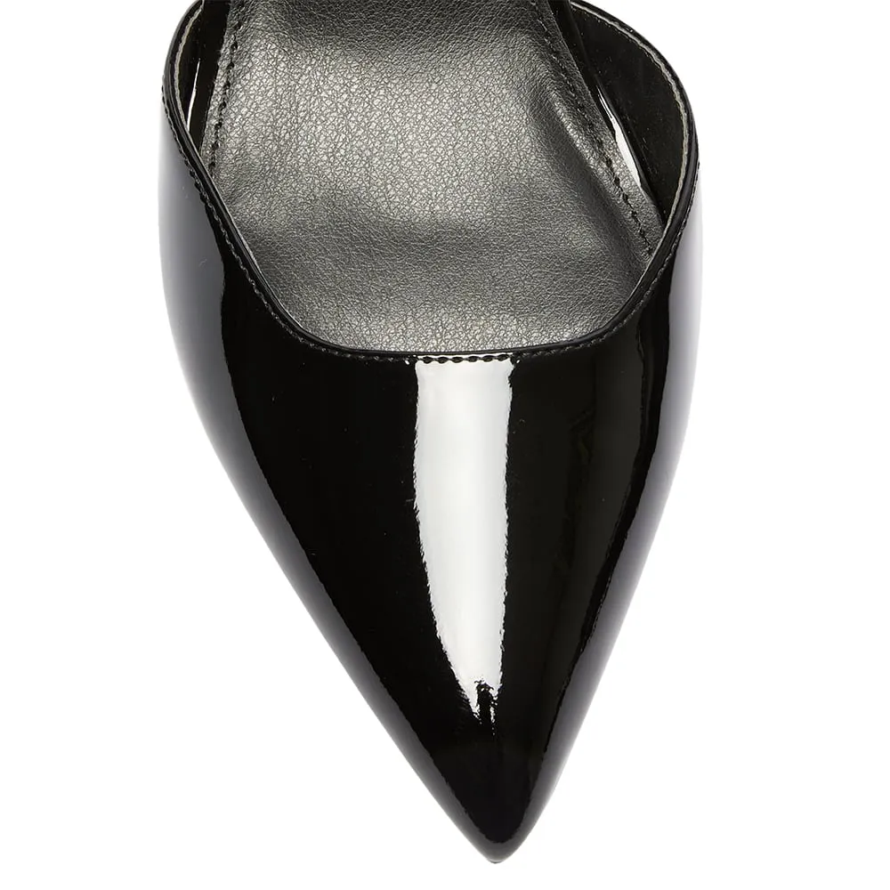 Ingrid Heel in Black Patent