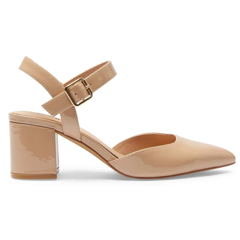 Ingrid Heel in Nude Patent