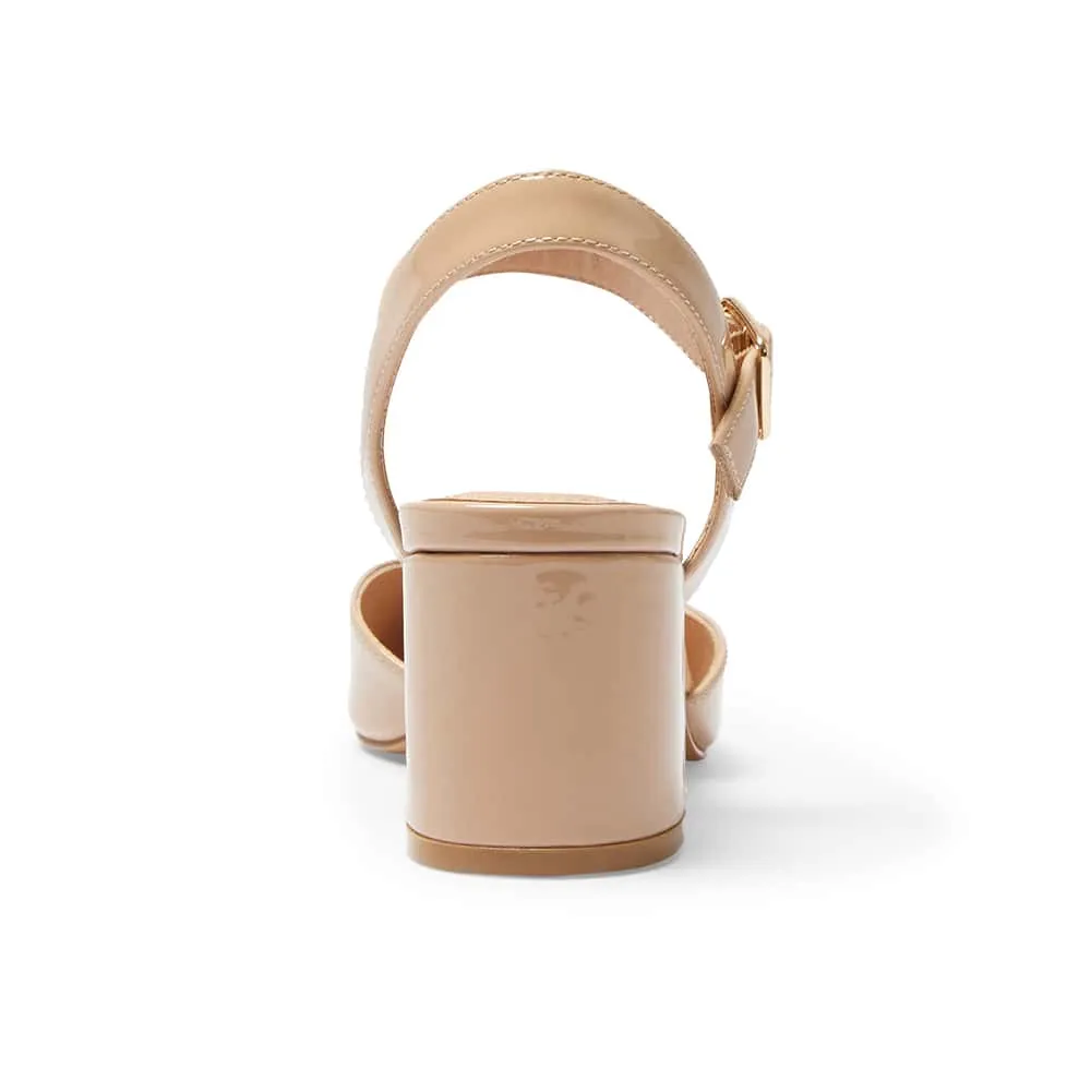 Ingrid Heel in Nude Patent