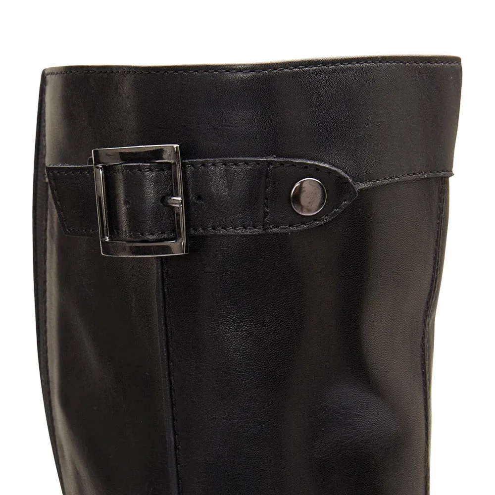 Irwin Boot in Black Hi Shine Leather