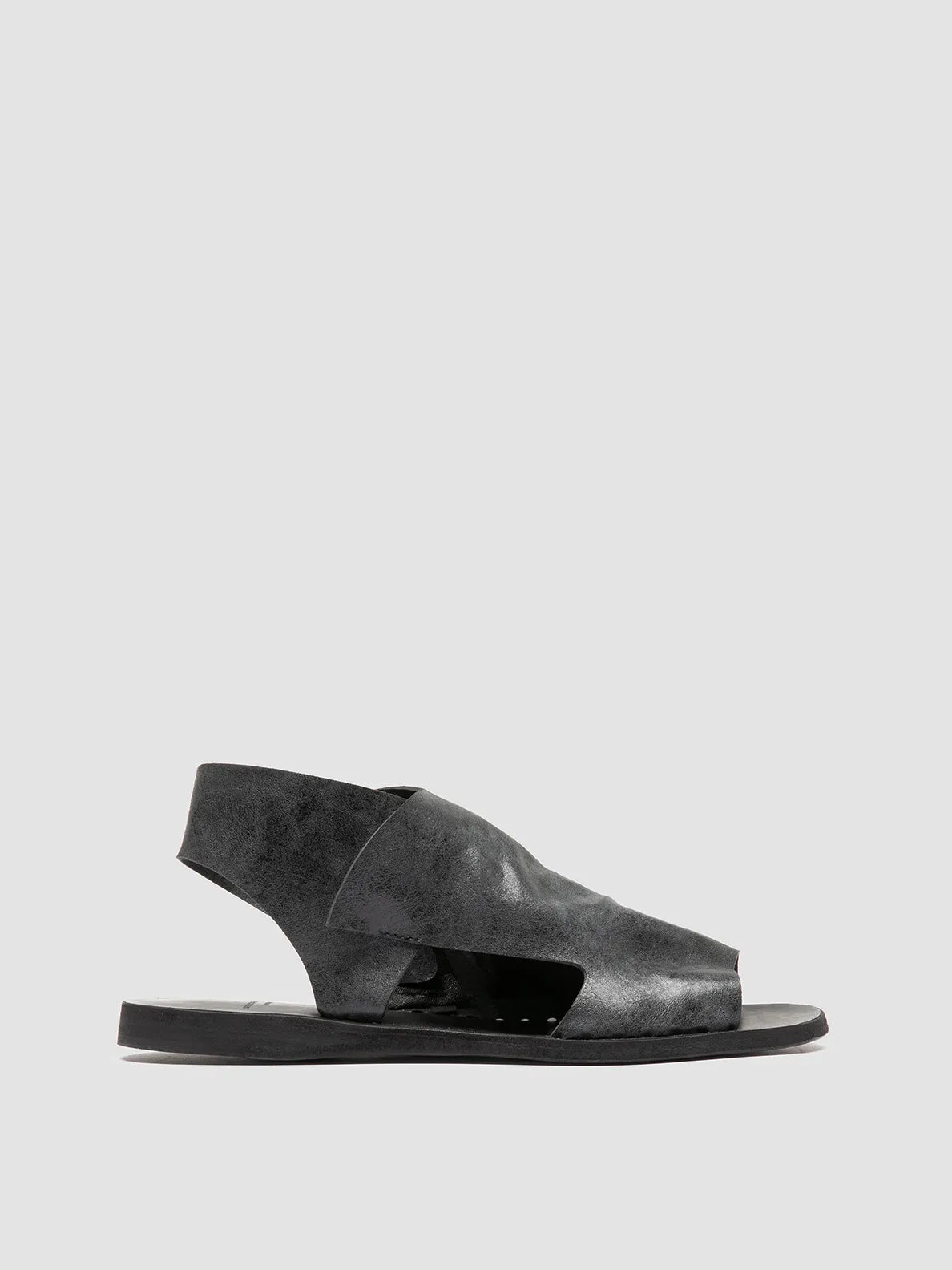 ITACA 033 - Black Leather Sandals