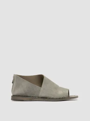 ITACA 046 - Green Suede Peep Toe Shoes