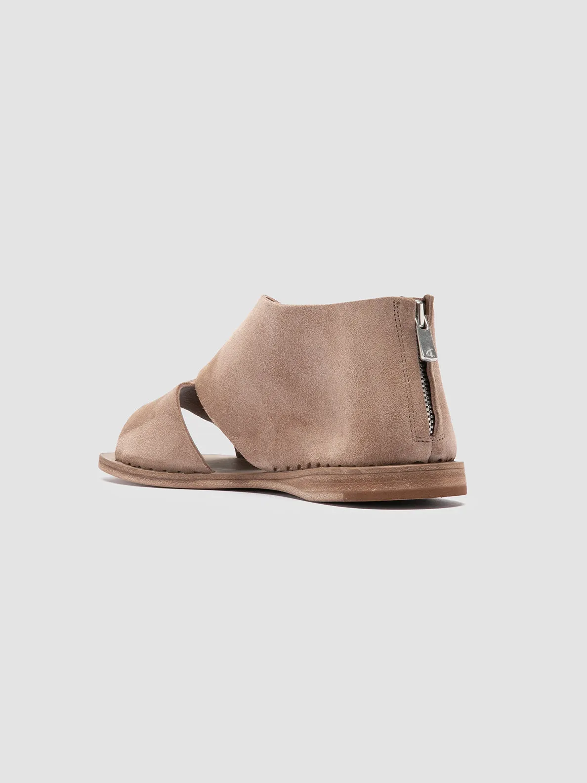 ITACA 046 - Taupe Suede Peep Toe Shoes